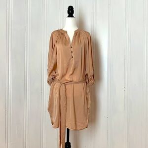 BANANA REPUBLIC Ash pink silky dress tunic